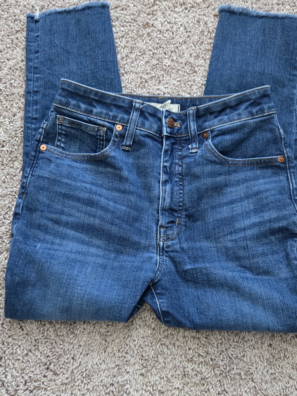 Madewell Skinny Jeans in Mid Blue Wash